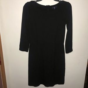 Gap Comfy Black Quarter Sleeve Dress